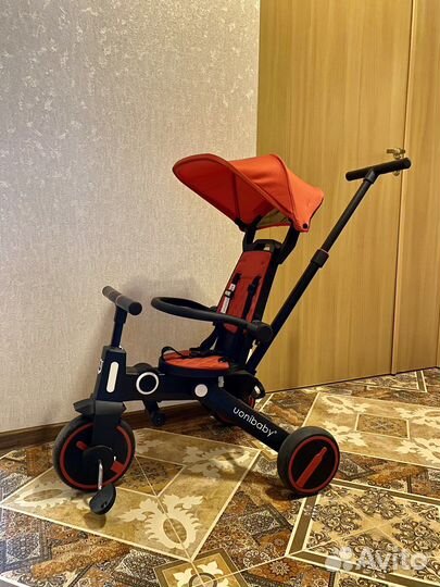 Детский складной трехколесный велосипед