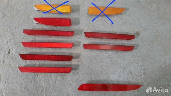 Светоотражатель, катафот на задний бампер Мазда 3