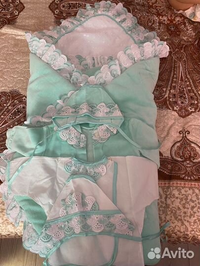 Комплект на выписку конверт одеяло