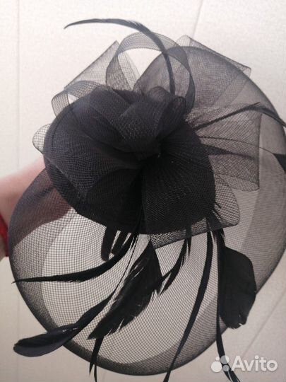 Ободок с вуалью на волосы