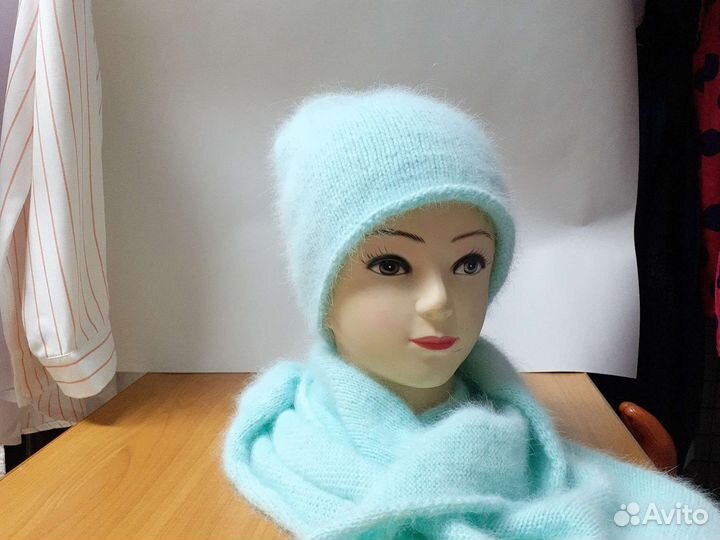 Шапочка из пуха норки