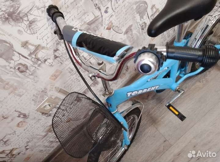 Детский велосипед с доп. колесами