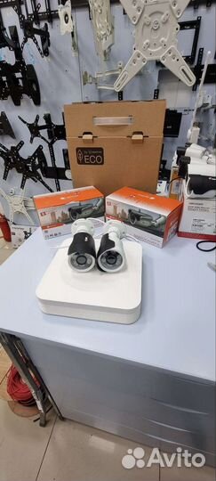 Комплект видеонаблюдения рег + 2 камеры