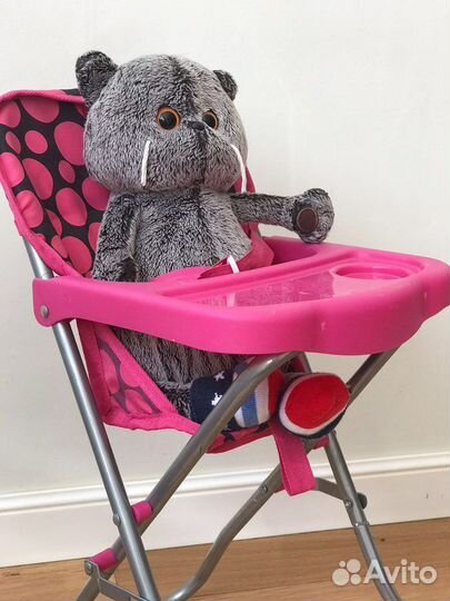 Baby born переноска +стул для кормления+кроватка