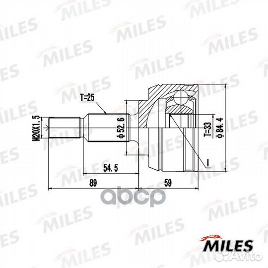 Шрус renault duster/fluence 1.5DCI-2.0 нар. GA2