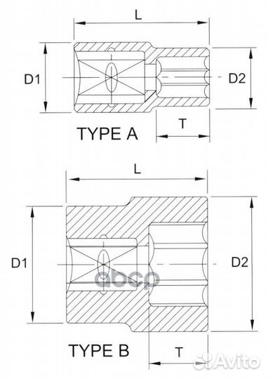 Головка торцевая 12гр. 1/2 28мм f4028 Licota