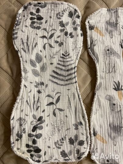 Салфетки для новорожденных, слюнявчики