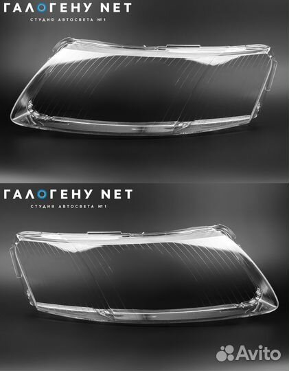 Стекла фар Audi A6 C6 2004-2011 левое правое