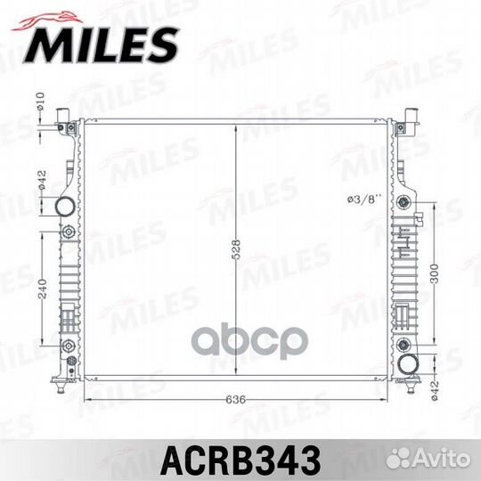 Радиатор MB W164 3.5/4.5/5.0/2.8-3.2D 06- паяны