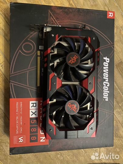 Видеокарта rx 580 8gb red devil
