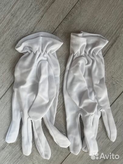 Летние перчатки для верховой езды (белые)