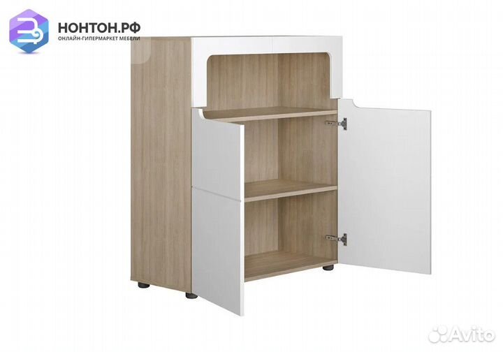 Комод Палермо-3 Юниор ясень шимо светлый / белый г