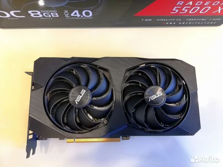 Продам asus Dual Radeon RX 5500 XT EVO OC 8GB 128b