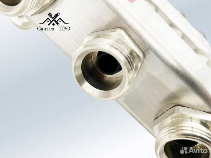 Коллектор с расходомерами и кранами TIM 6 выходов