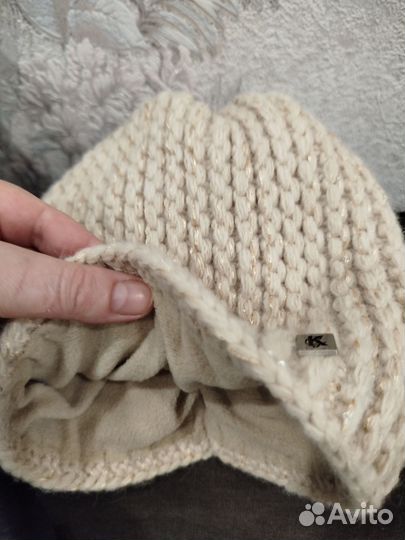 Пуховик зима р 50+ шапка