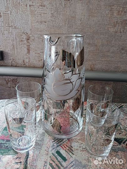 Графин и стаканы Чехия