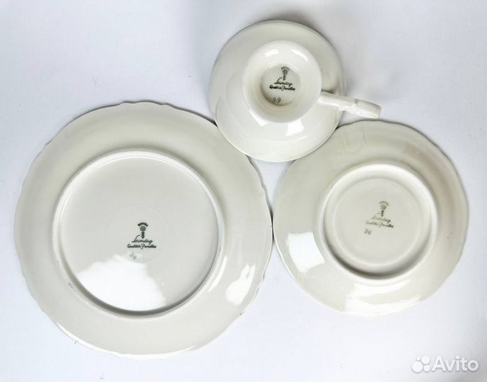 Винтажное чайное трио Schirnding, Германия