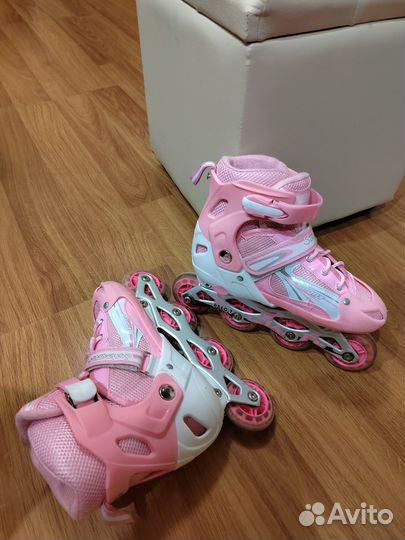 Роликовые коньки детские раздвижные 33 36