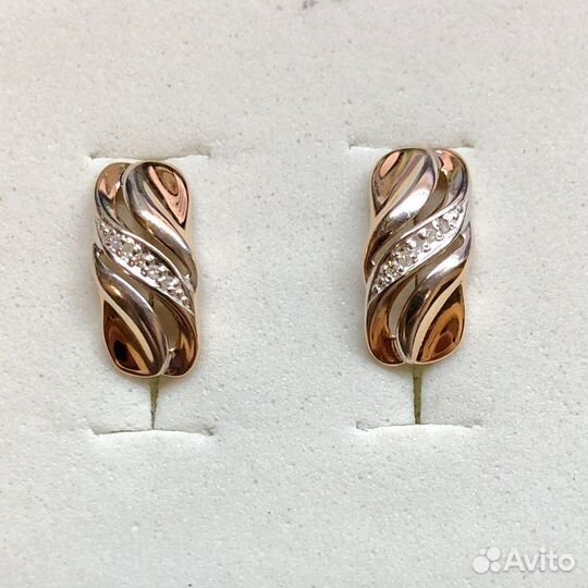 Золотые серьги 585 пробы