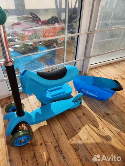 Самокат беговел с кейсом Dodopony