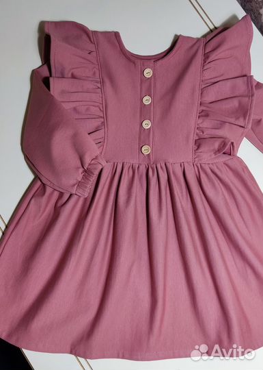 Платье с оборками для девочек