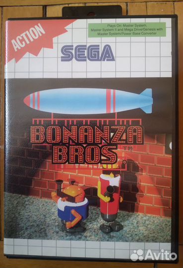 Bonanza Bros. Картридж для Sega Master System