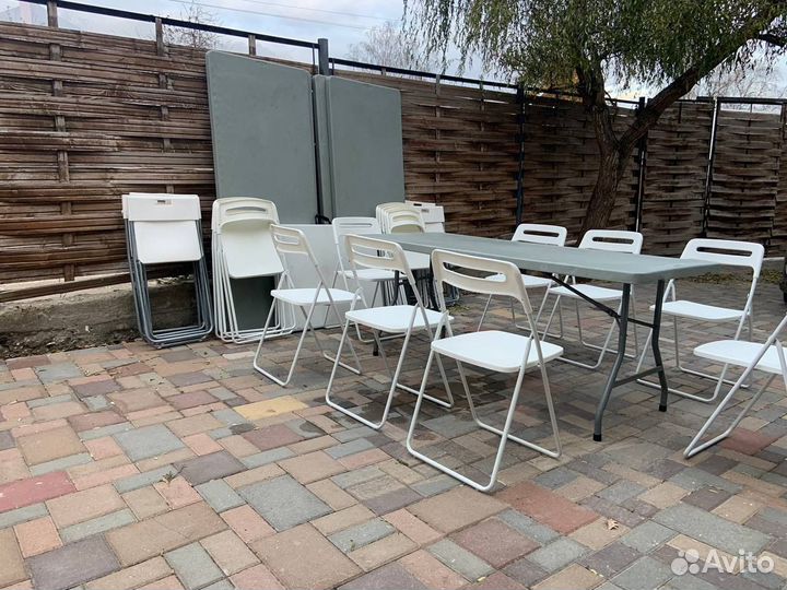 Столы и стулья на прокат