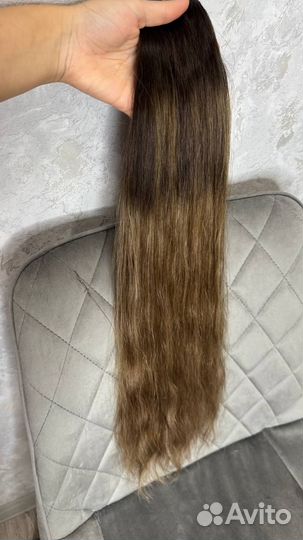 Волосы натуральные 60см омбрэ