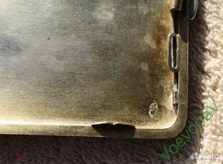 Серебряный портсигар 84