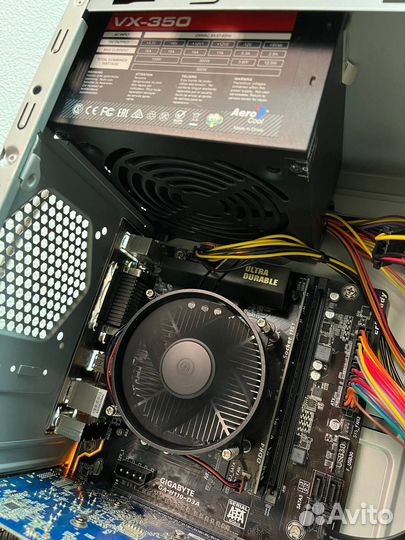 Игровой пк i3 6100 + hd 7700