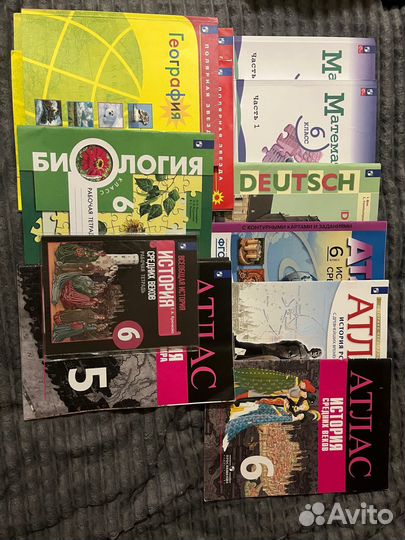 Учебники за 6 класс