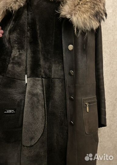 Дубленка натуральная женская 44 размер