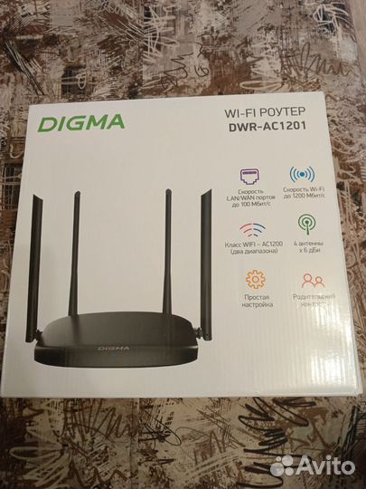 Wifi роутер digma DWR-AC1201