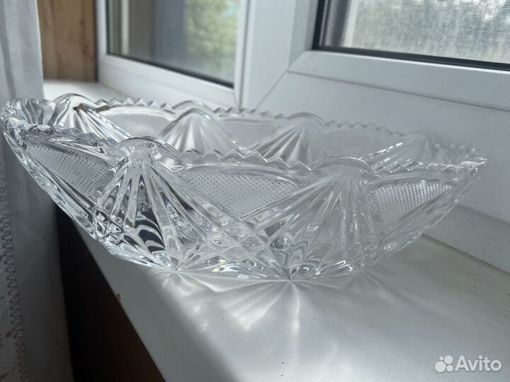 Хрустальный салатник СССР