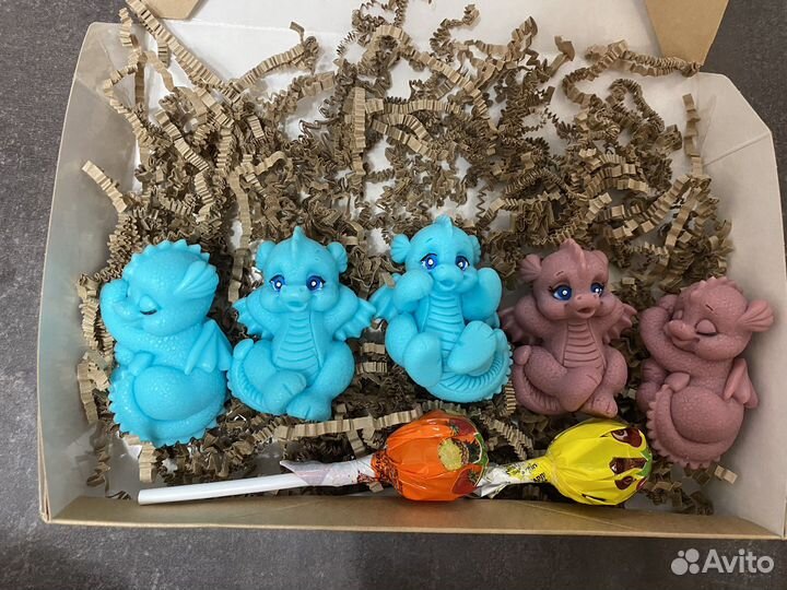 Мыло ручной работы «Динозаврики»