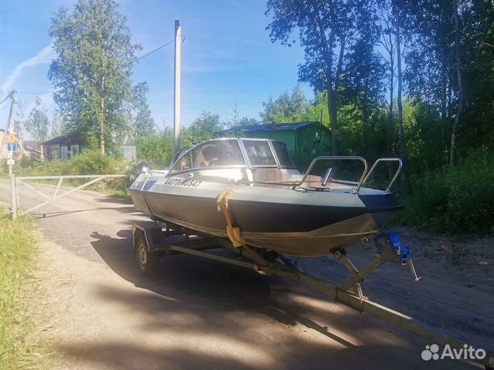 Катер Гризли 470DC+ Suzuki 50+Suzuki 2.5 +прицеп