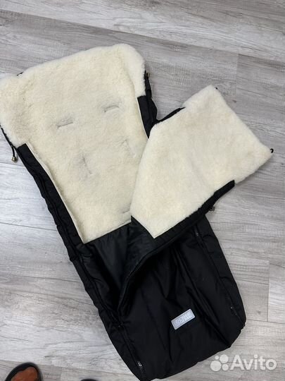 Конверт в коляску зимний меховой
