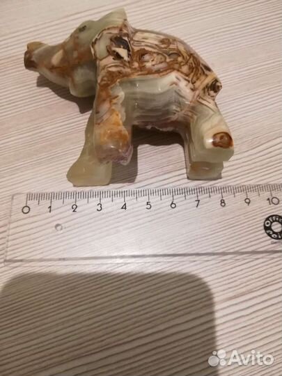 Фигурка слон из оникса/новая
