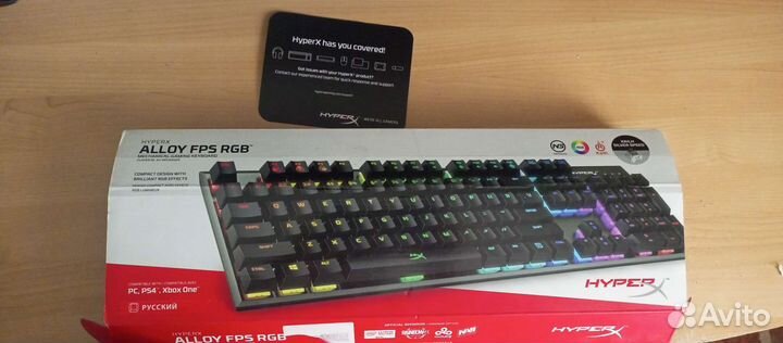 Механическая клавиатура hyperx alloy fps rgb