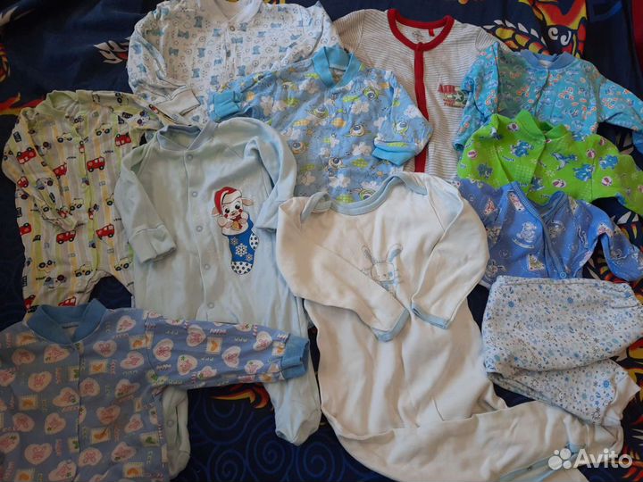 Коробка (2пакета) одежды с рождения, шезлонг