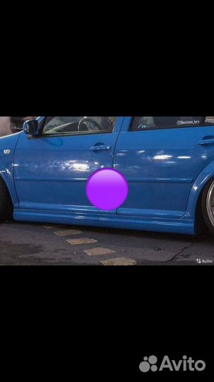 Накладки на пороги VW golf 4 jetta 4 gti gli