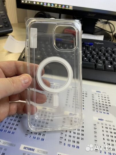 Прозрачный чехол Apple Clear Case c MagSafe