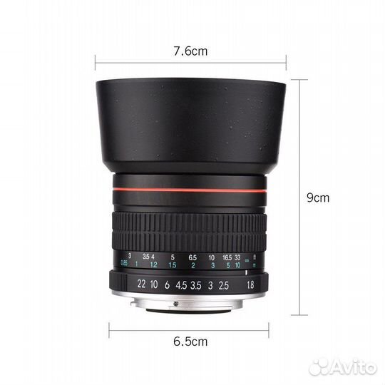 Объектив Andoer Canon 85mm f/1.8