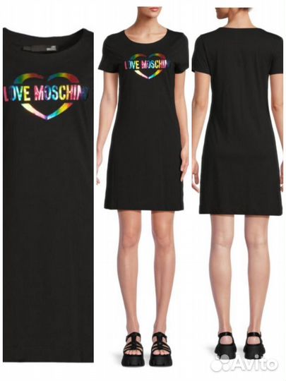 Versace couture,Love Moschino платье-футболка
