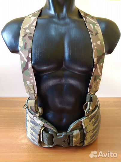 Боевой пояс с баллистическим пакетом и лямками Бр1