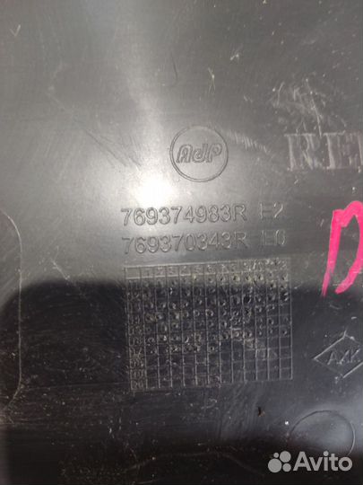 Обшивка багажника Renault duster Лев