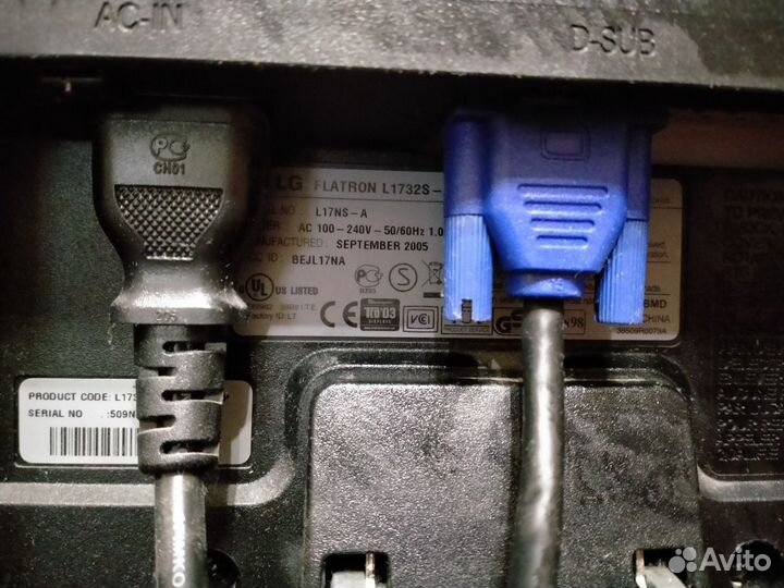 Монитор LG, клавиатура, мышка
