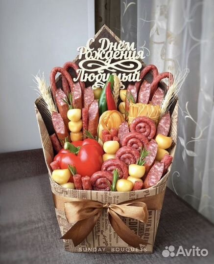 Мужские букеты съедобные