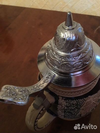 Кружка винтажная пивная с крышкой (dbgm)