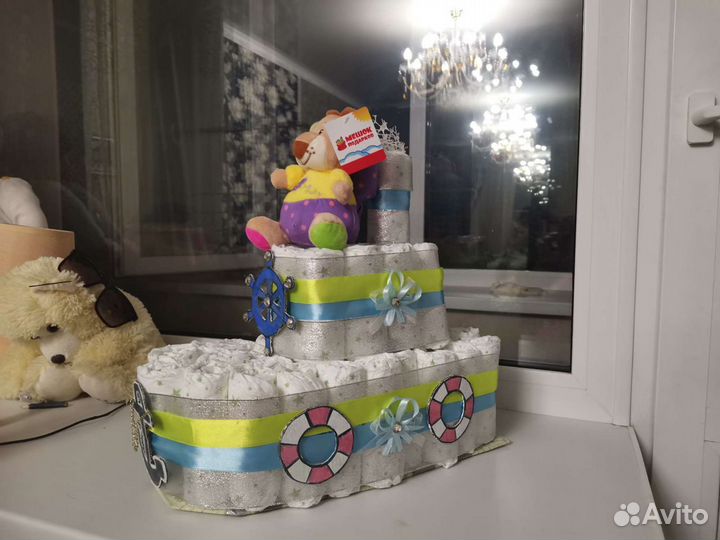 Торт из памперсов Бонифации